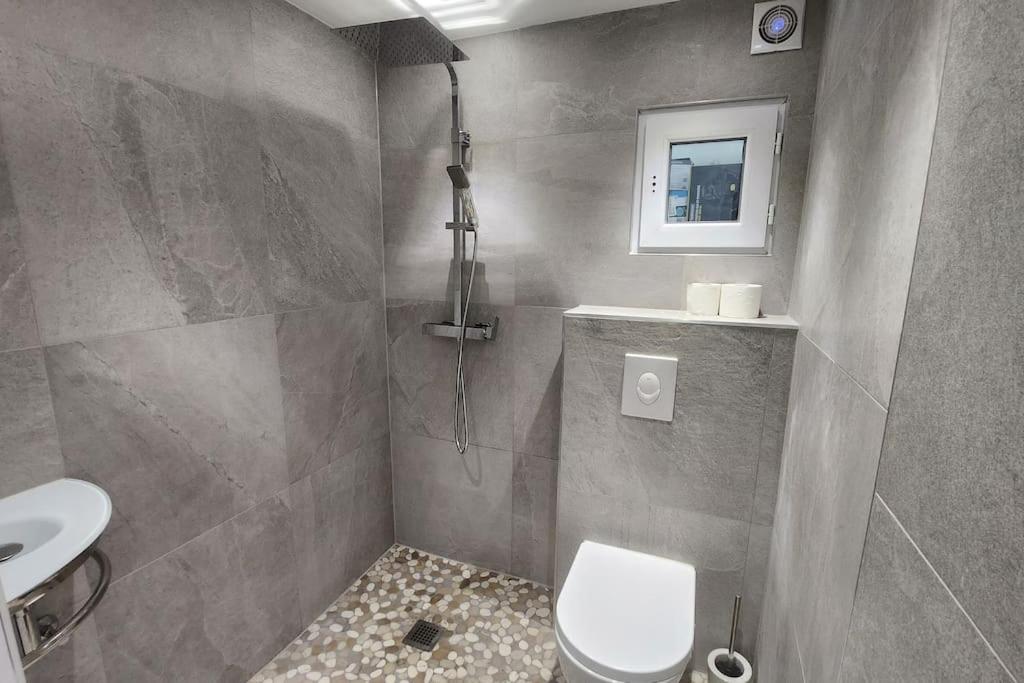 Suite Prestige Logement Neuf Avec Spa Et Ecran De Cinema En Rez De Jardin Colmar Esterno foto