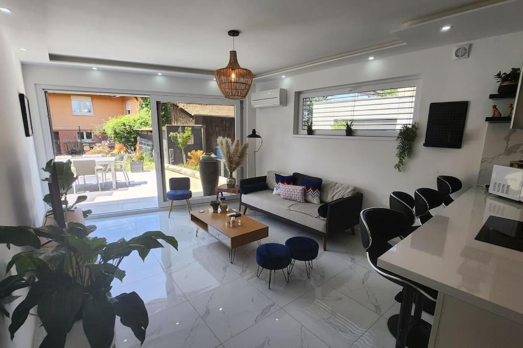 Suite Prestige Logement Neuf Avec Spa Et Ecran De Cinema En Rez De Jardin Colmar Esterno foto